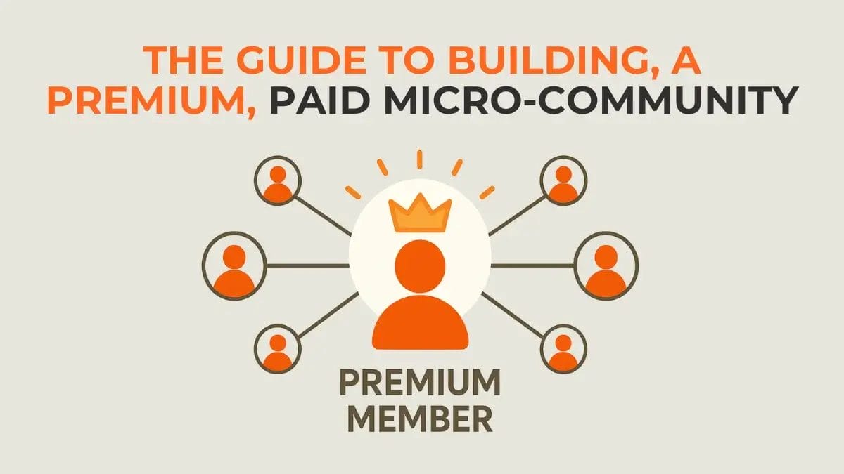 A creator successfully managing a premium, paid micro-community.